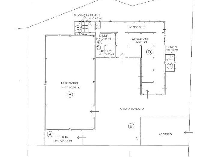 Capannone in Vendita a Mombello Monferrato, 57'681€, 756 m²