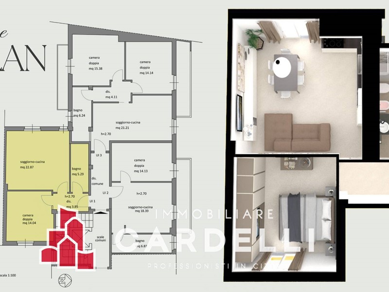 Bilocale in Vendita a Civitanova Marche, 165'800€, 54 m²