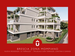 Trilocale in Vendita a Brescia, zona Mompiano, 461'200€, 113 m², con Box