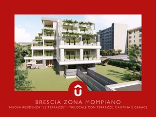 Trilocale in Vendita a Brescia, zona Mompiano, 500'800€, 129 m², con Box