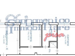 Trilocale in Vendita a Pisa, 230'000€, 65 m²