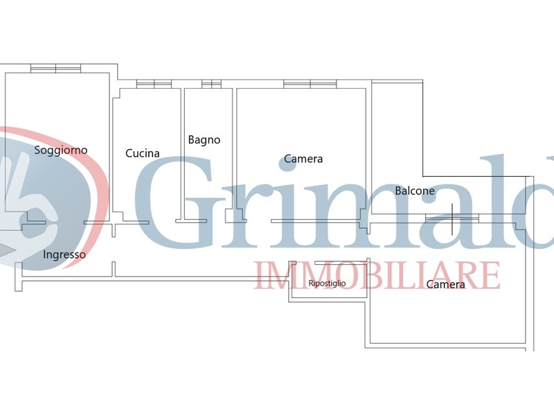 Trilocale in Vendita a Roma, 335'000€, 110 m²