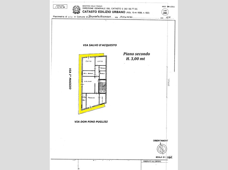 Quadrilocale in Vendita a Belmonte Mezzagno, 65'000€, 130 m²