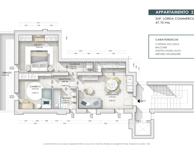 Trilocale in Vendita a San Miniato, zona San Miniato Basso, 205'000€, 81 m²