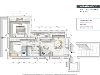 Trilocale in Vendita a San Miniato, zona San Miniato Basso, 205'000€, 81 m²