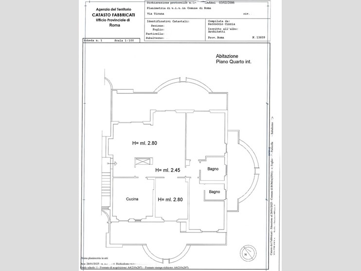 Quadrilocale in Vendita a Roma, 950'000€, 157 m²