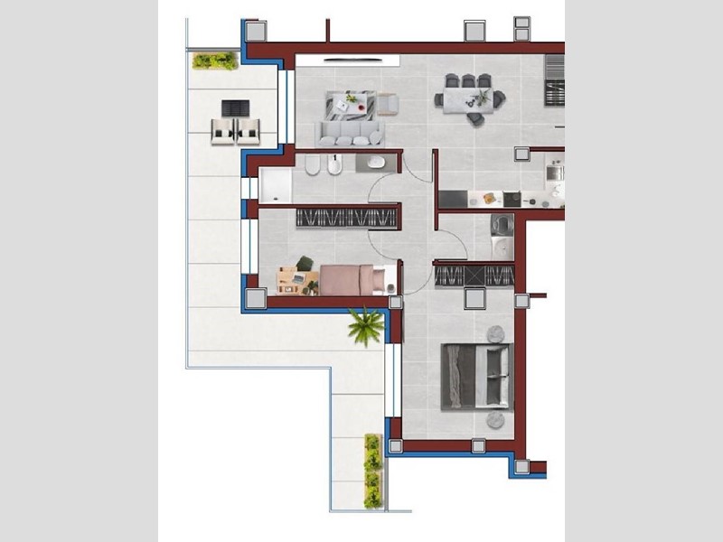 Quadrilocale in Vendita a Porto San Giorgio, zona Lungomare Antonio Gramsci, 325'000€, 73 m²