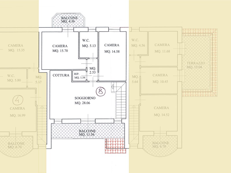 Quadrilocale in Vendita a Fucecchio, 245'000€, 108 m², con Box