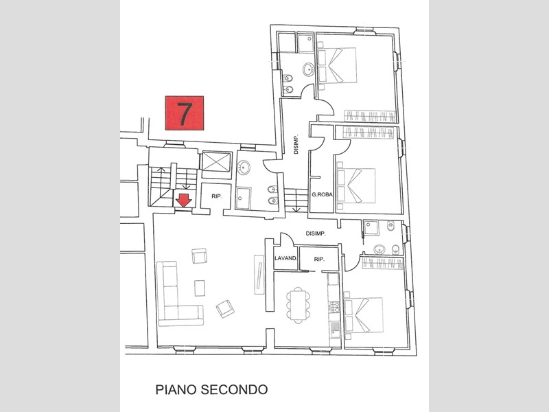 Appartamento in Vendita a Siena, 450'000&euro;, 170 m²