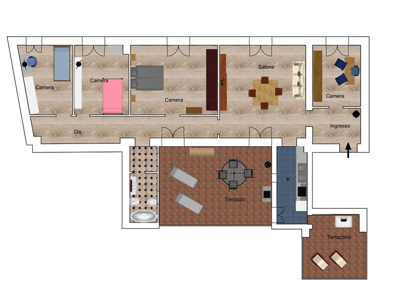 Appartamento in Vendita a Napoli, 335'000€, 125 m²