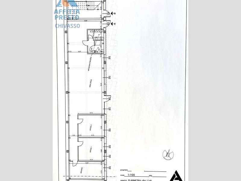 Magazzino in Affitto a Chivasso, 2'700€, 300 m²