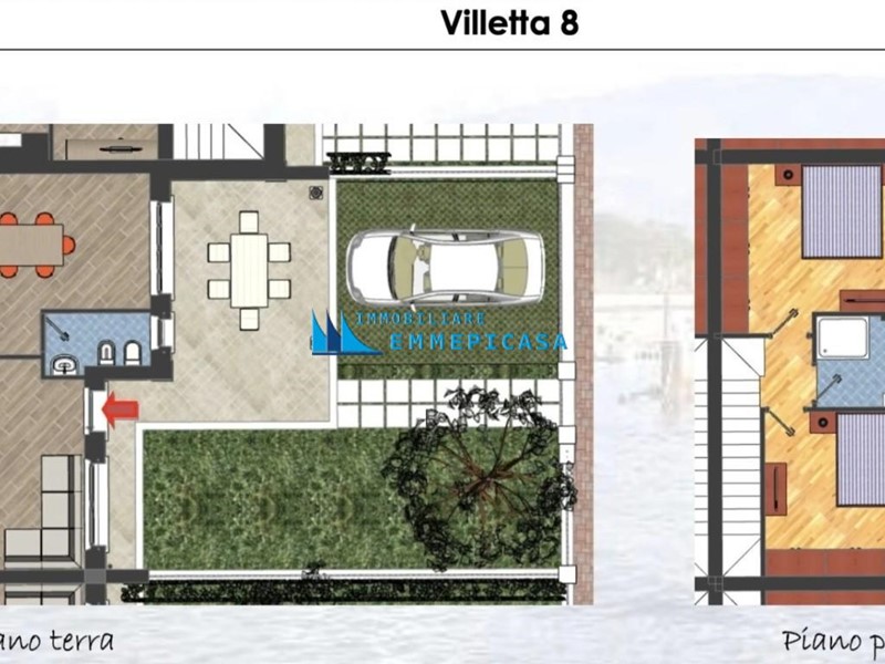 Villetta a schiera in Vendita a Montignoso, zona Cinquale, 680'000€, 110 m²