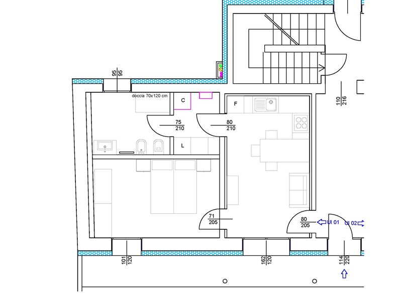 Bilocale in Vendita a Cordenons, zona via Cervel 84, 135€, 50 m²