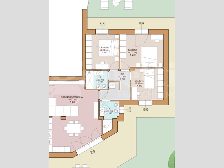 Quadrilocale in Vendita a Bologna, 497'000€, 132 m²