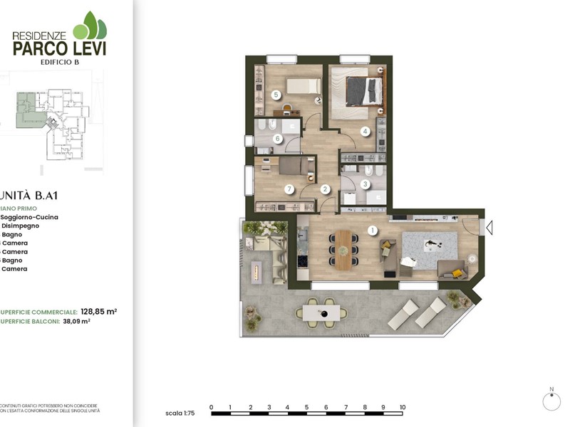 Quadrilocale in Vendita a Nova Milanese, 415'000€, 129 m²