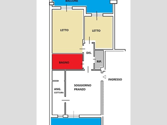 Trilocale in Vendita a Bari, 220'000€, 85 m²