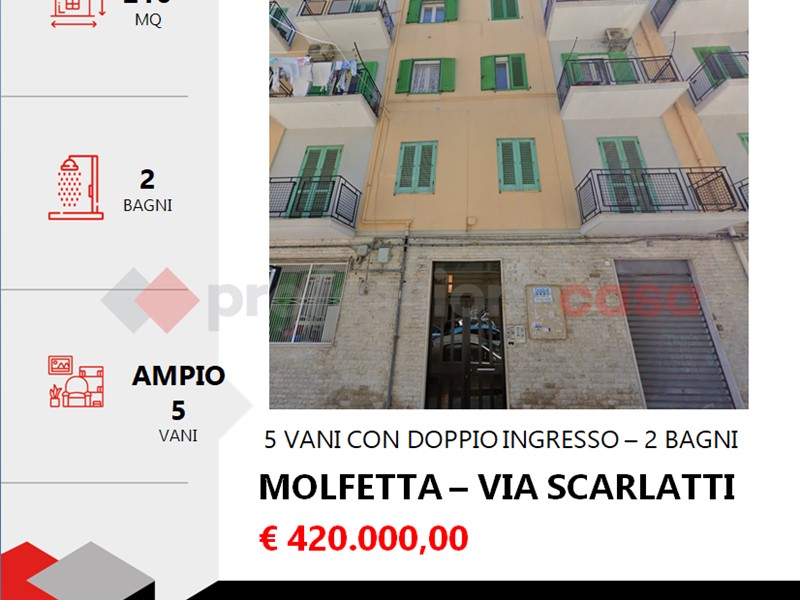 Appartamento in Vendita a Molfetta, 420'000€, 210 m²