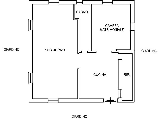 Appartamento in Vendita a Valbrevenna, 23'279€, 127 m², con Box