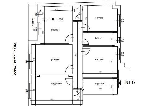 Appartamento in Vendita a Ronco Scrivia, zona Borgo Fornari, 48'016€, 118 m²