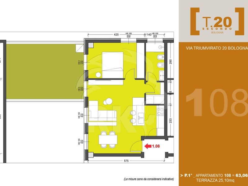 Appartamento in Vendita a Bologna, zona Borgo Panigale, 210'000€, 63 m²