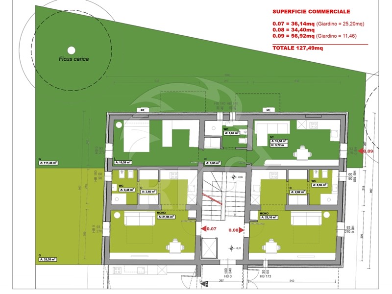 Monolocale in Vendita a Bologna, zona Centro Storico, 360'000€, 57 m²