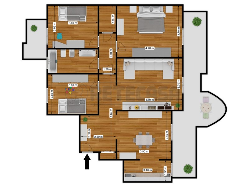 Quadrilocale in Vendita a Bisceglie, zona S. Andrea, 160'000€, 110 m², con Box