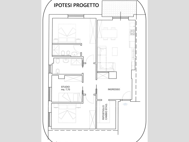 Quadrilocale in Vendita a San Benedetto del Tronto, 225'000€, 95 m²