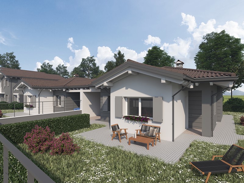 Villetta a schiera in Vendita a Baricella, 315'000€, 125 m², con Box