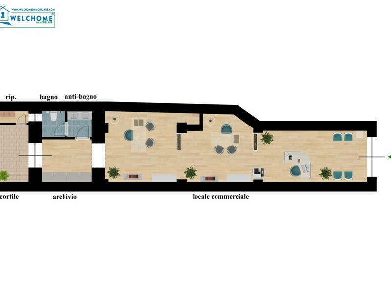 Immobile commerciale in Affitto a Cagliari, 680€, 57 m²