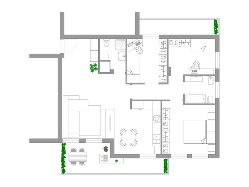 Appartamento in Vendita a Bassano del Grappa, zona Ca' Baroncello, 287'000€, 104 m²