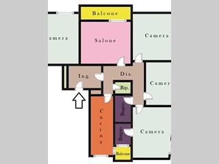 Appartamento in Vendita a Roma, 298'000€, 128 m²