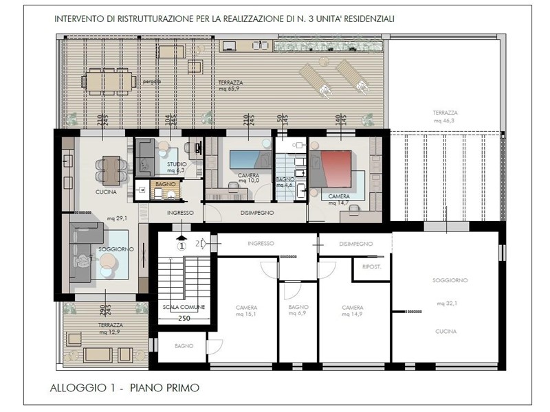 Appartamento in Vendita a Cascina, 315'000€, 85 m²