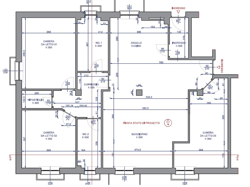 Quadrilocale in Vendita a Abbiategrasso, 295'000€, 153 m²