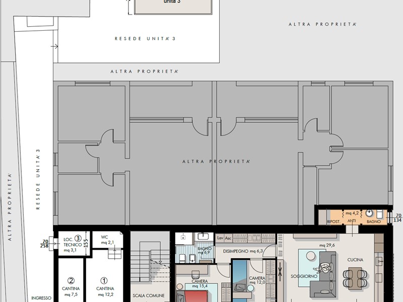 Quadrilocale in Vendita a Cascina, 265'000€, 96 m², con Box