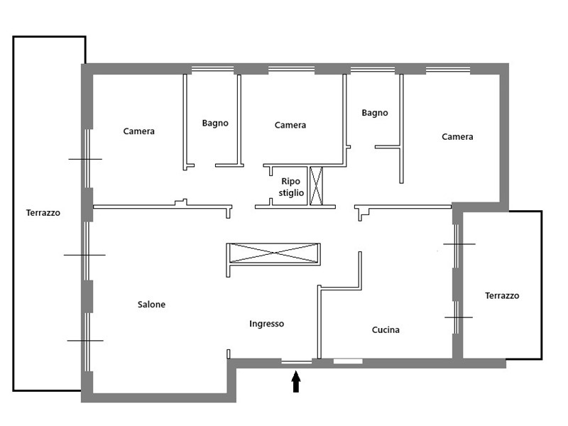 Appartamento in Vendita a Roma, 889'000€, 200 m²