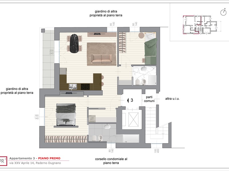 Trilocale in Vendita a Paderno Dugnano, 338'600€, 97 m²