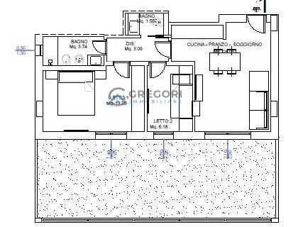 Trilocale in Vendita a Giulianova, 312'000€, 67 m²