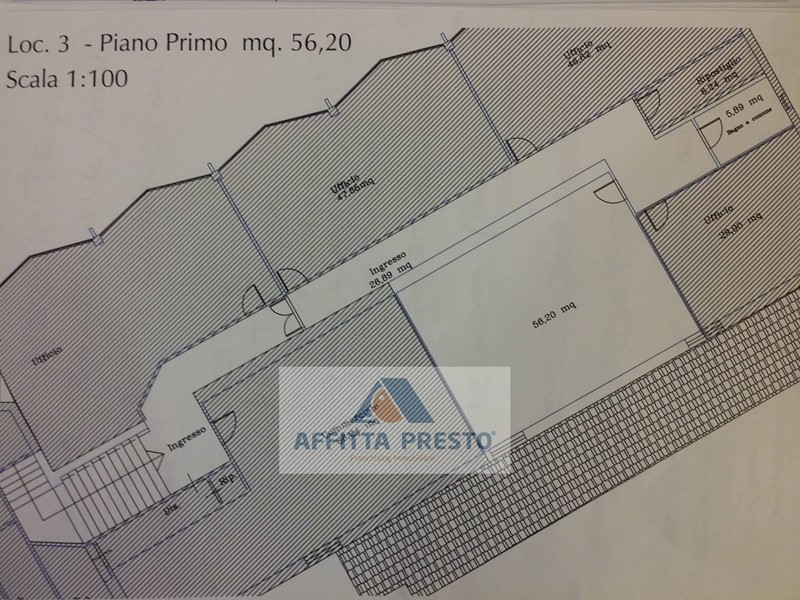 Ufficio in Affitto a Fucecchio, 500&euro;, 55 m²