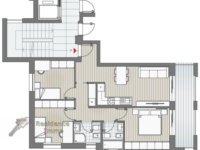 Quadrilocale in Vendita a Bolzano, 483'394€, 95 m²
