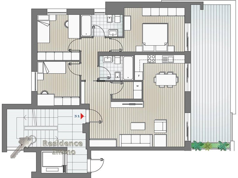 Quadrilocale in Vendita a Bolzano, 671'423€, 122 m²