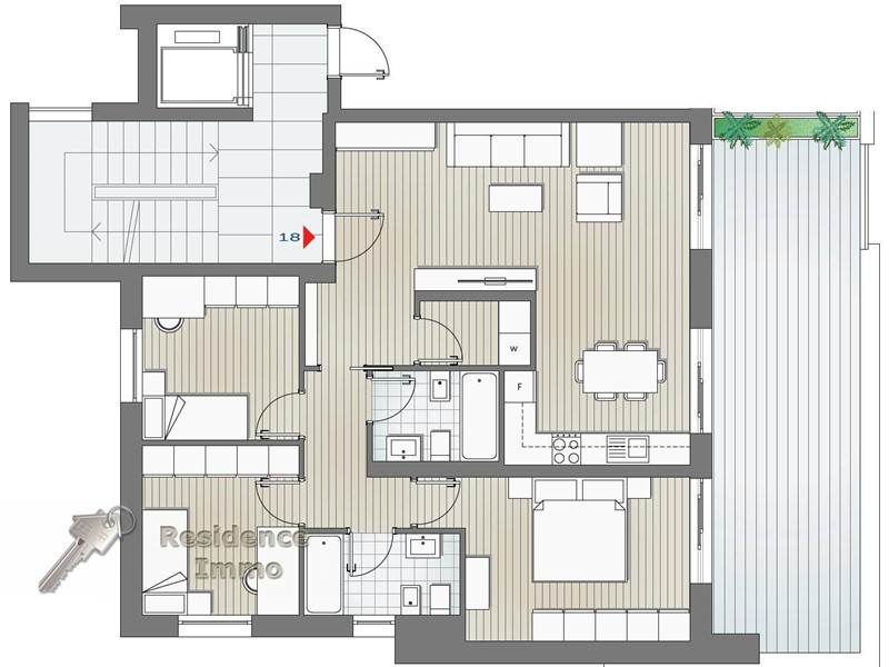 Quadrilocale in Vendita a Bolzano, 678'548€, 123 m²