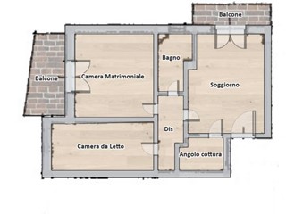 Quadrilocale in Vendita a Porto San Giorgio, 175'000€, 59 m²