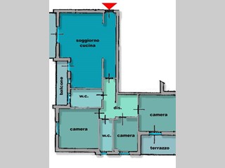 Appartamento in Vendita a Porto San Giorgio, 187'000€, 120 m²