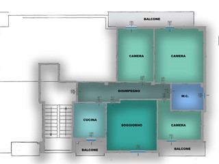 Appartamento in Vendita a Porto San Giorgio, 210'000€, 96 m²