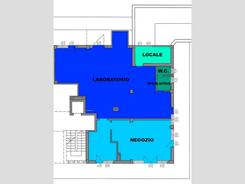 Immobile commerciale in Vendita a Porto San Giorgio, 270'000€, 135 m²