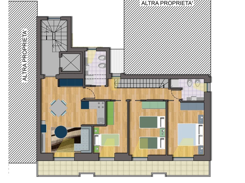 Appartamento in Vendita a Porto San Giorgio, 380'000€, 90 m²