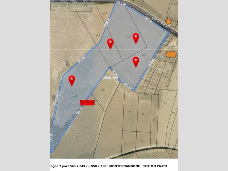 Terreno agricolo in Vendita a Monteprandone, 60'000€, 26500 m²
