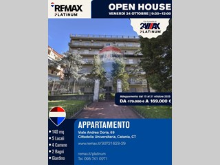 Appartamento in Vendita a Catania, 169'000&euro;, 140 m²
