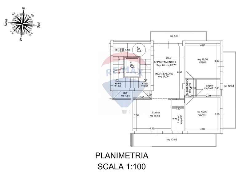 Quadrilocale in Vendita a Acireale, 225'000€, 83 m²