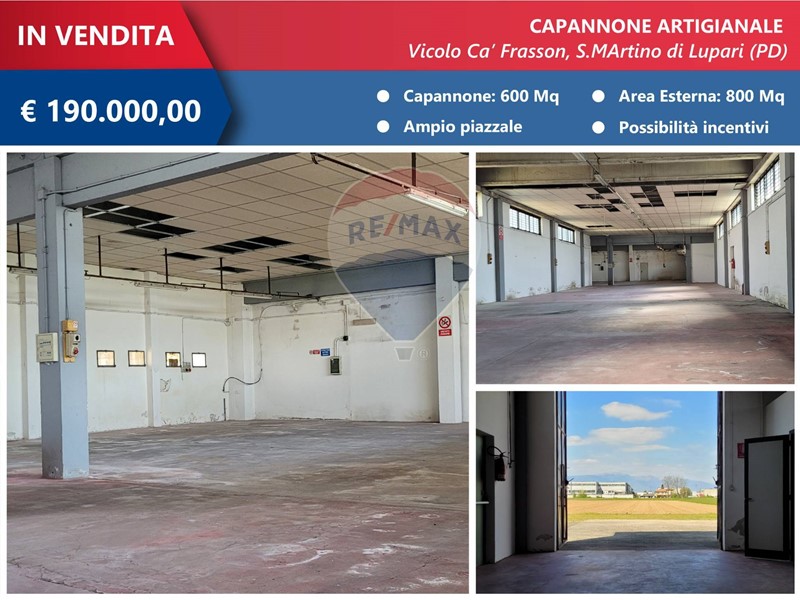 Capannone in Vendita a San Martino di Lupari, 190'000€, 600 m²